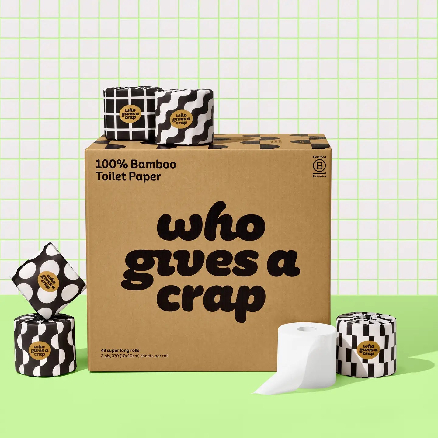 Who Gives a Crap 100% Bamboo Toilet Paper - 8 Pack