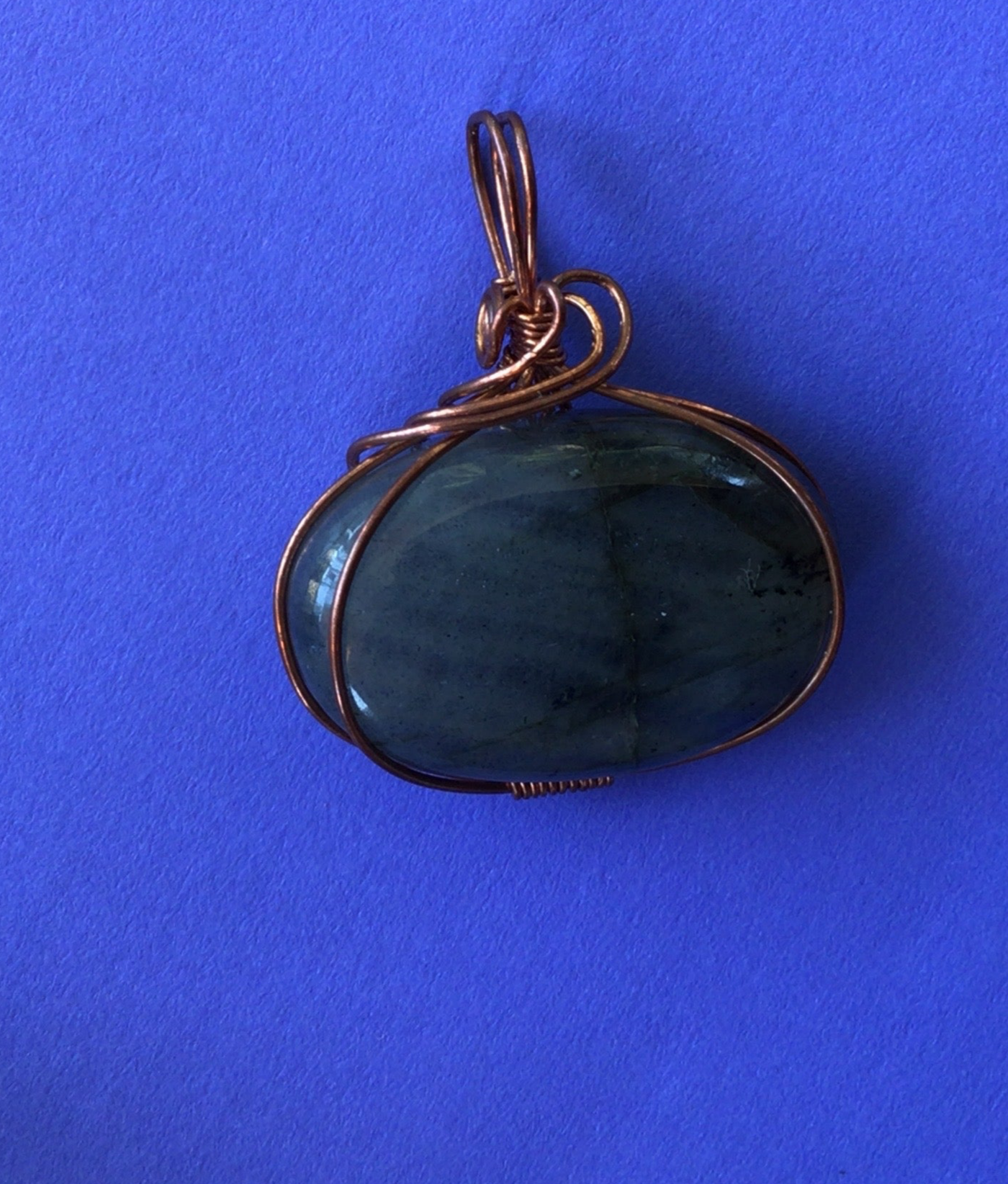 Laborite Wire Wrapped Pendant