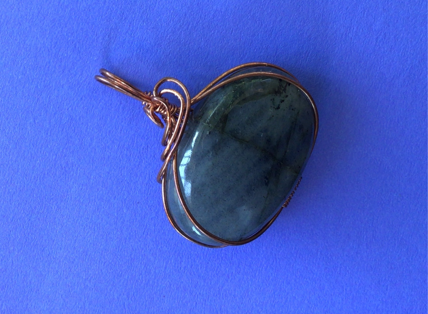 Laborite Wire Wrapped Pendant