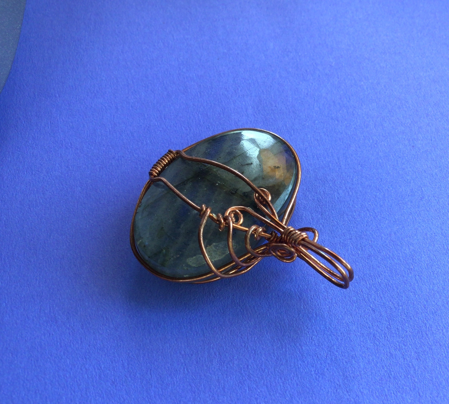 Laborite Wire Wrapped Pendant