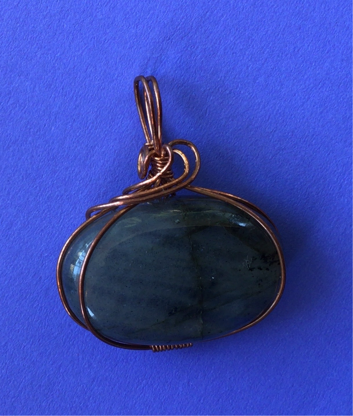 Laborite Wire Wrapped Pendant