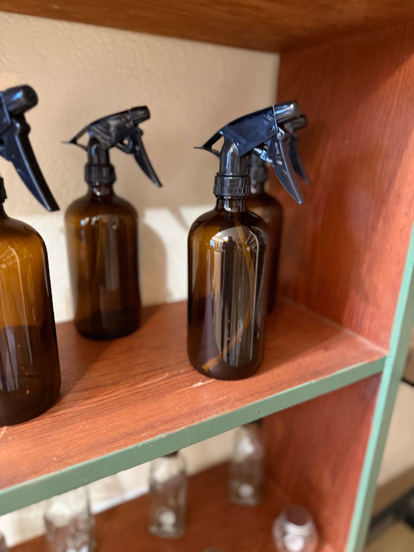 Bottle Amber Glass “Keeper Bottle” With Spray Nozzle