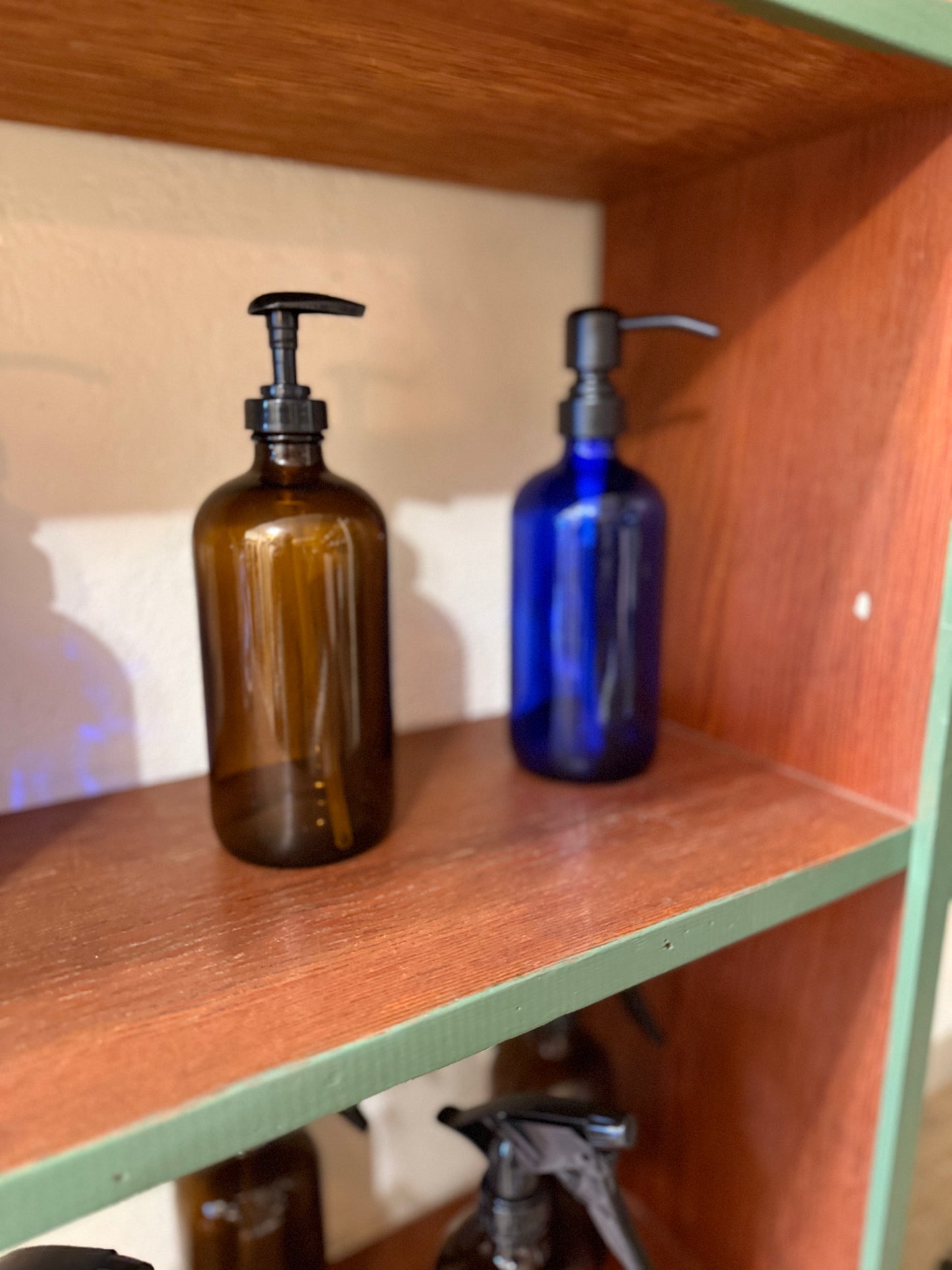 Bottle Amber Glass “Keeper Bottle” With Pump