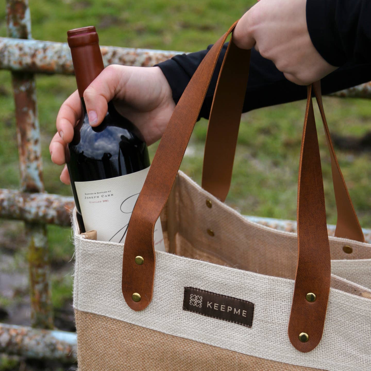 Jute 2-in-1 Convertible Beverage Tote - Small Case Packs