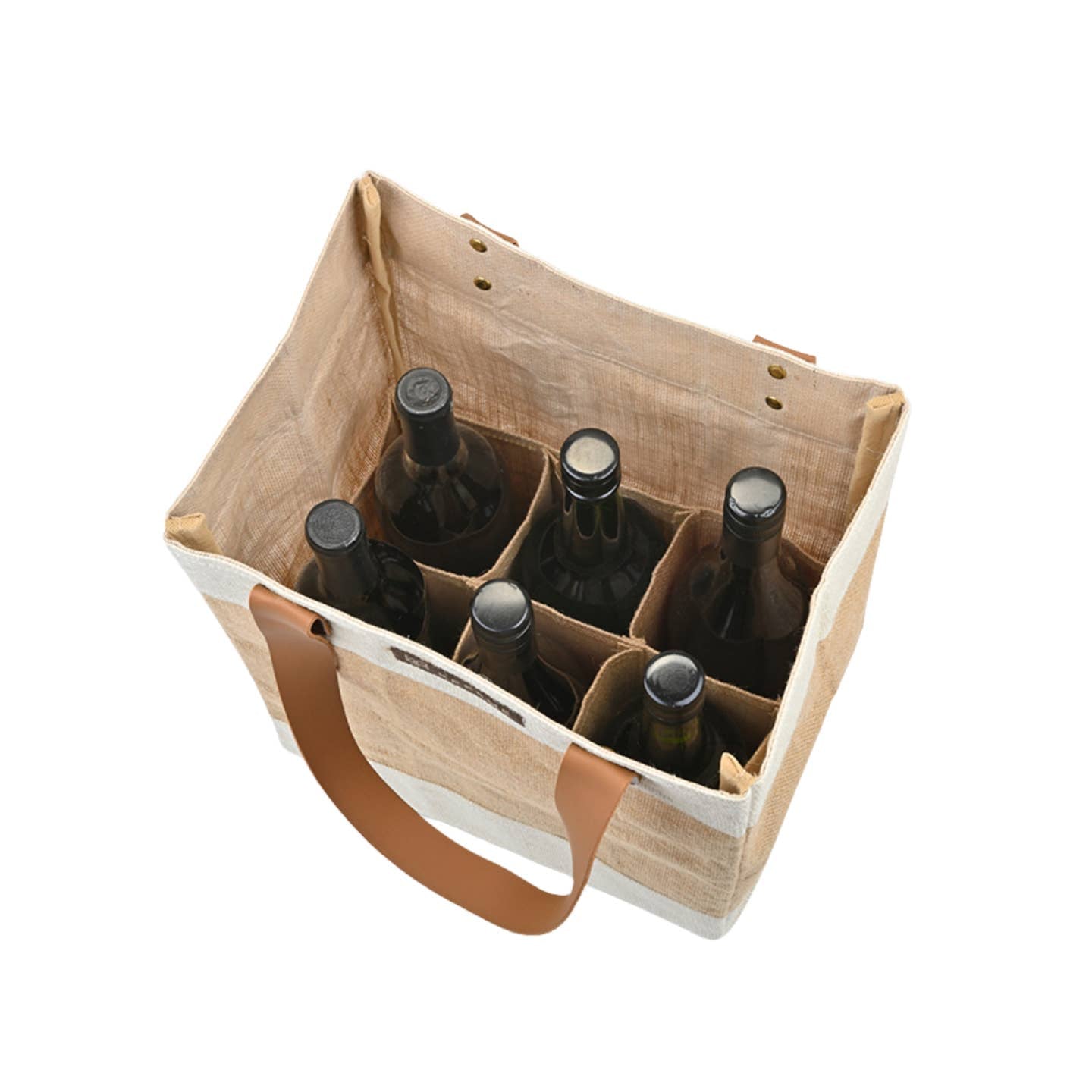 Jute 2-in-1 Convertible Beverage Tote - Small Case Packs