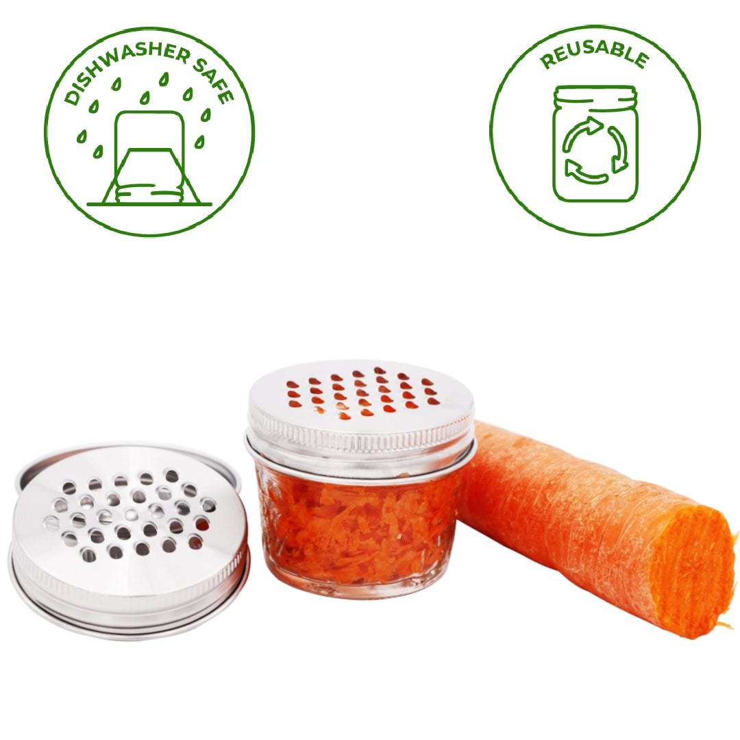 Grader / Shredder Lid for Mason Jar