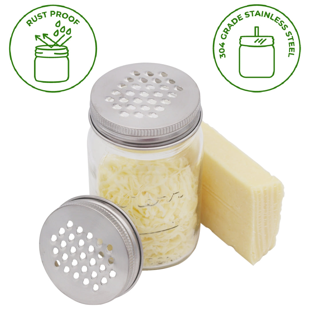 Grader / Shredder Lid for Mason Jar
