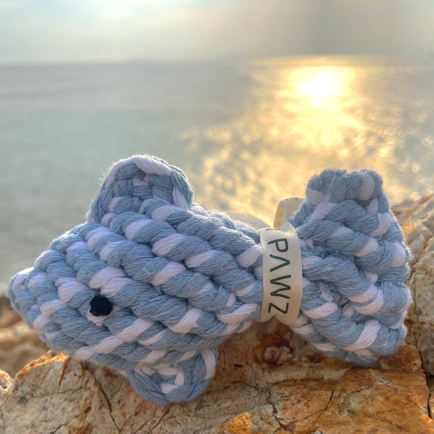 Ocean Pal Rope Toy - April the Fish Handmade Dog Toy