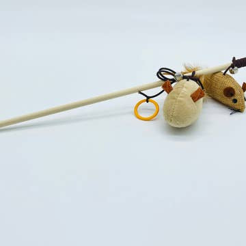 Cat Toy with Feathers