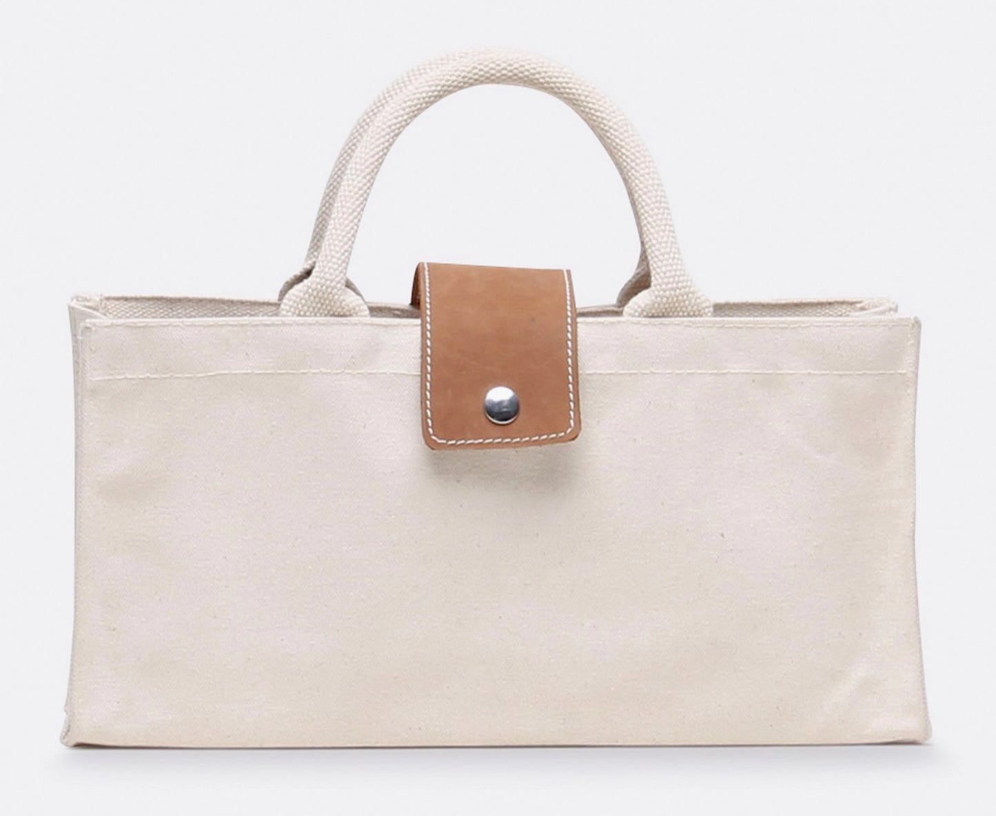 Carmel Single Bottle Canvas Leather Wine Gift Host Bag