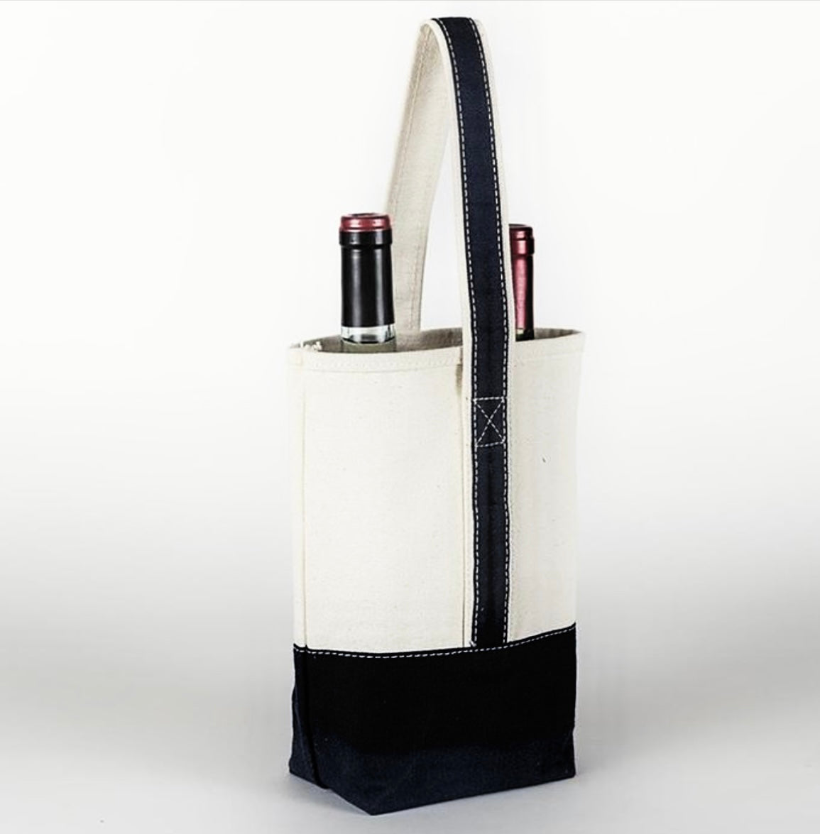 Double Bottle Canvas Wine Bag