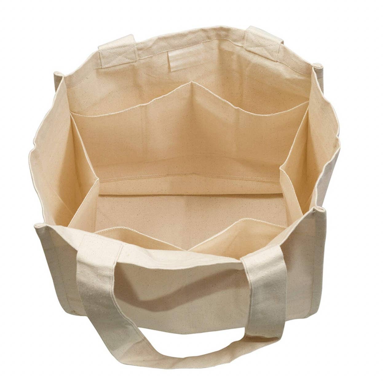 Organic Cotton Shopping Bag with Pockets