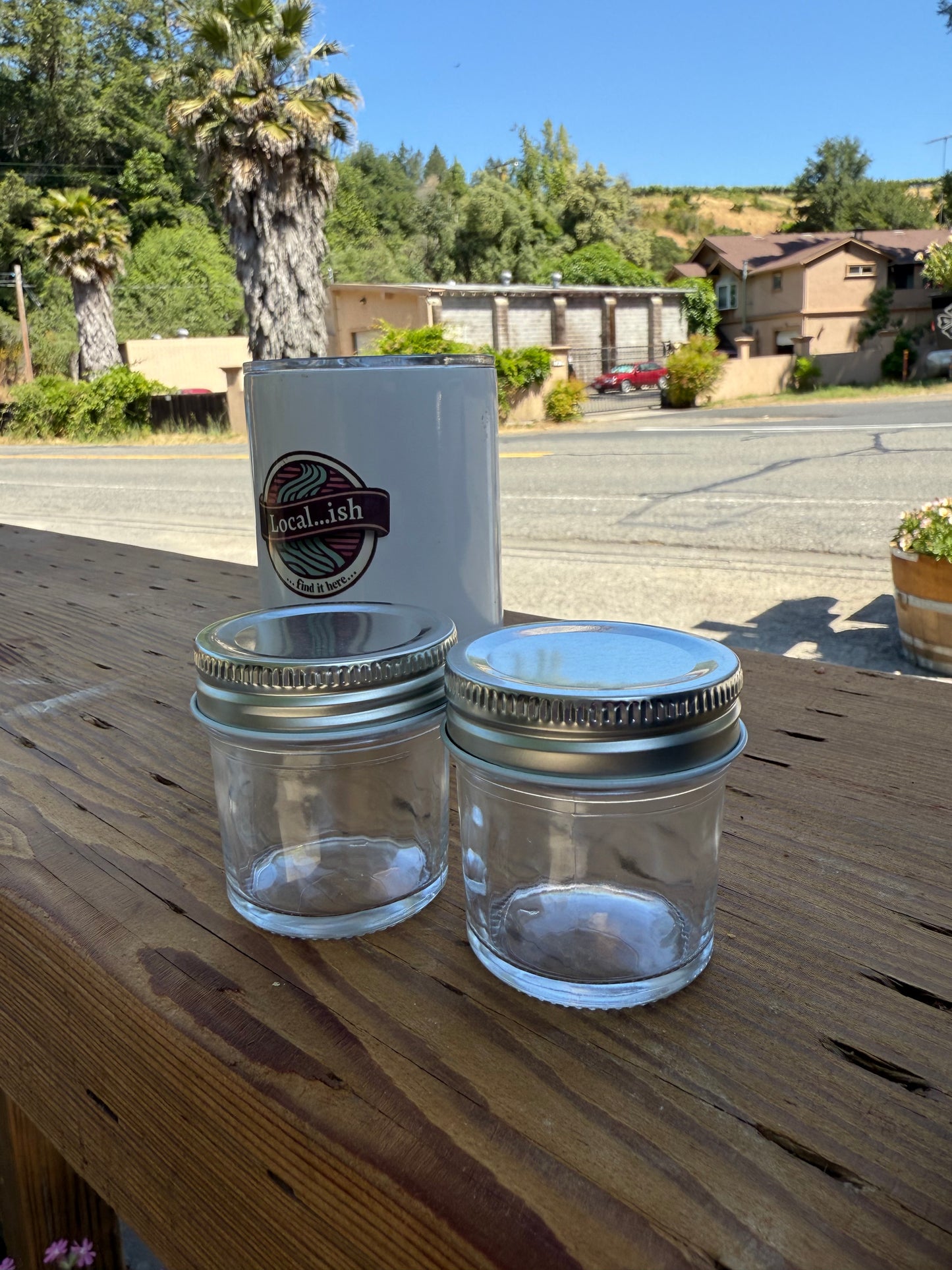 Small Jar with Silver Lid – 2’ tall – O-2
