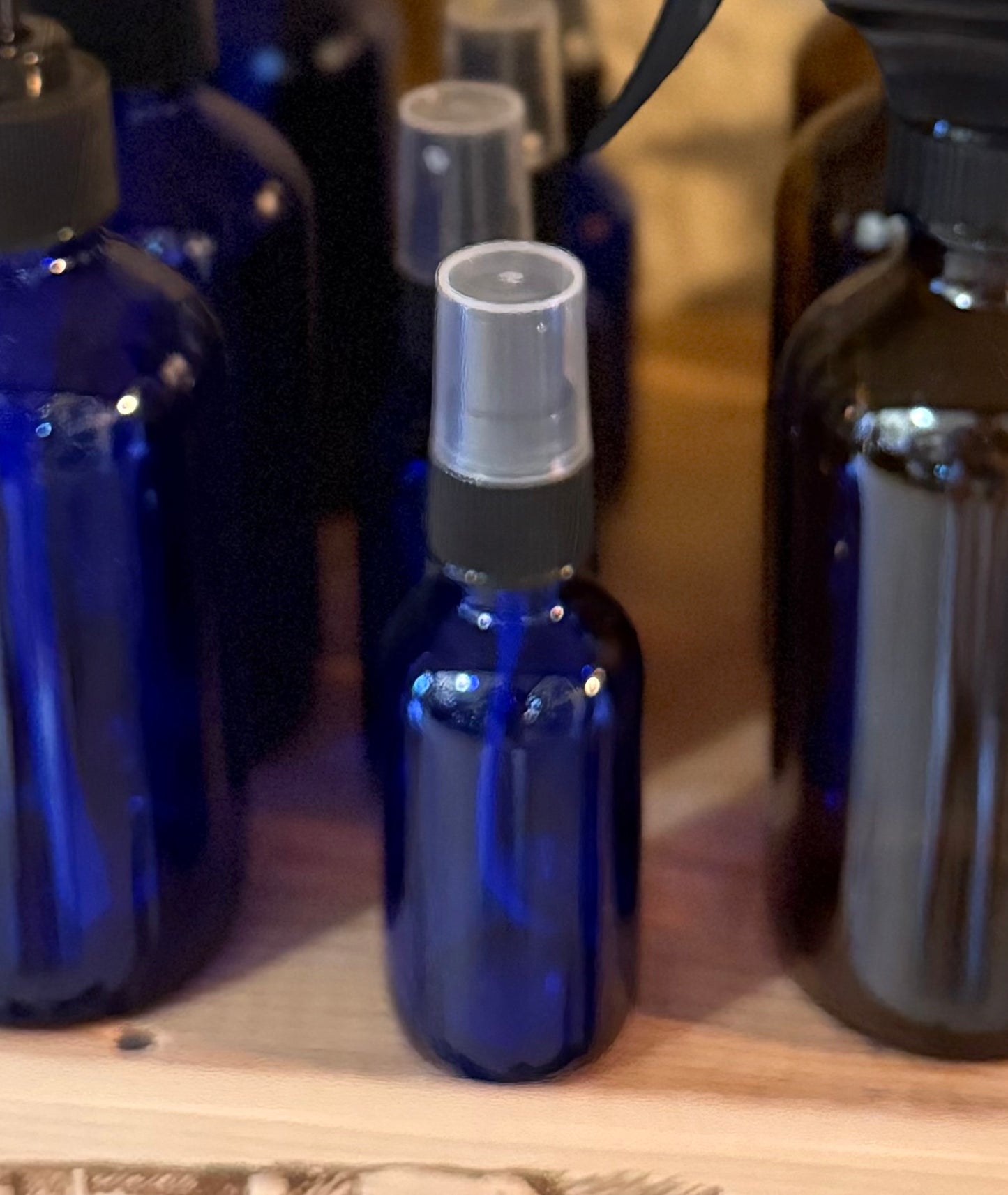 Cobalt Blue Perfume Spray Bottle