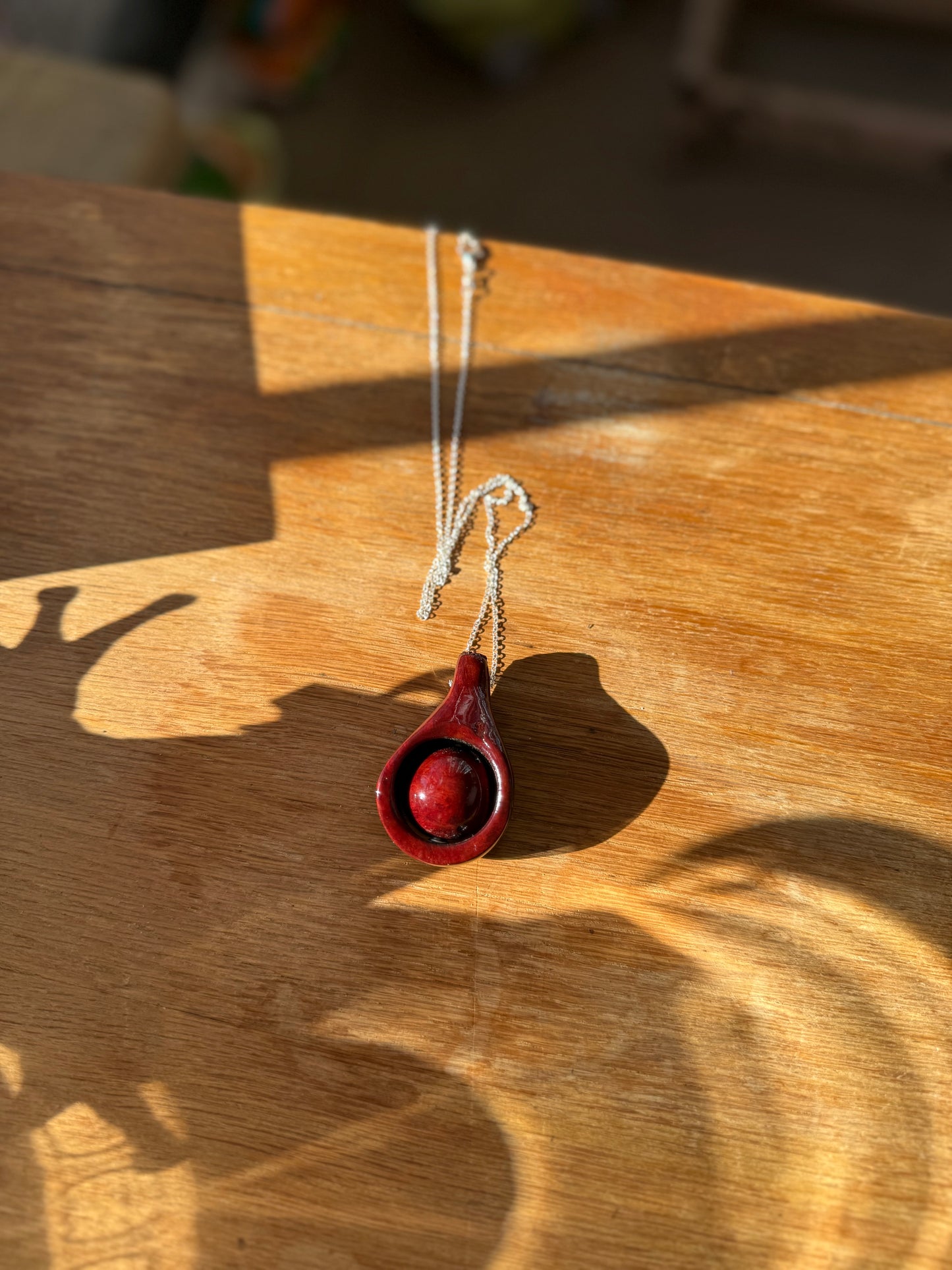 Beaded Necklace from Manzanita Root Burl
