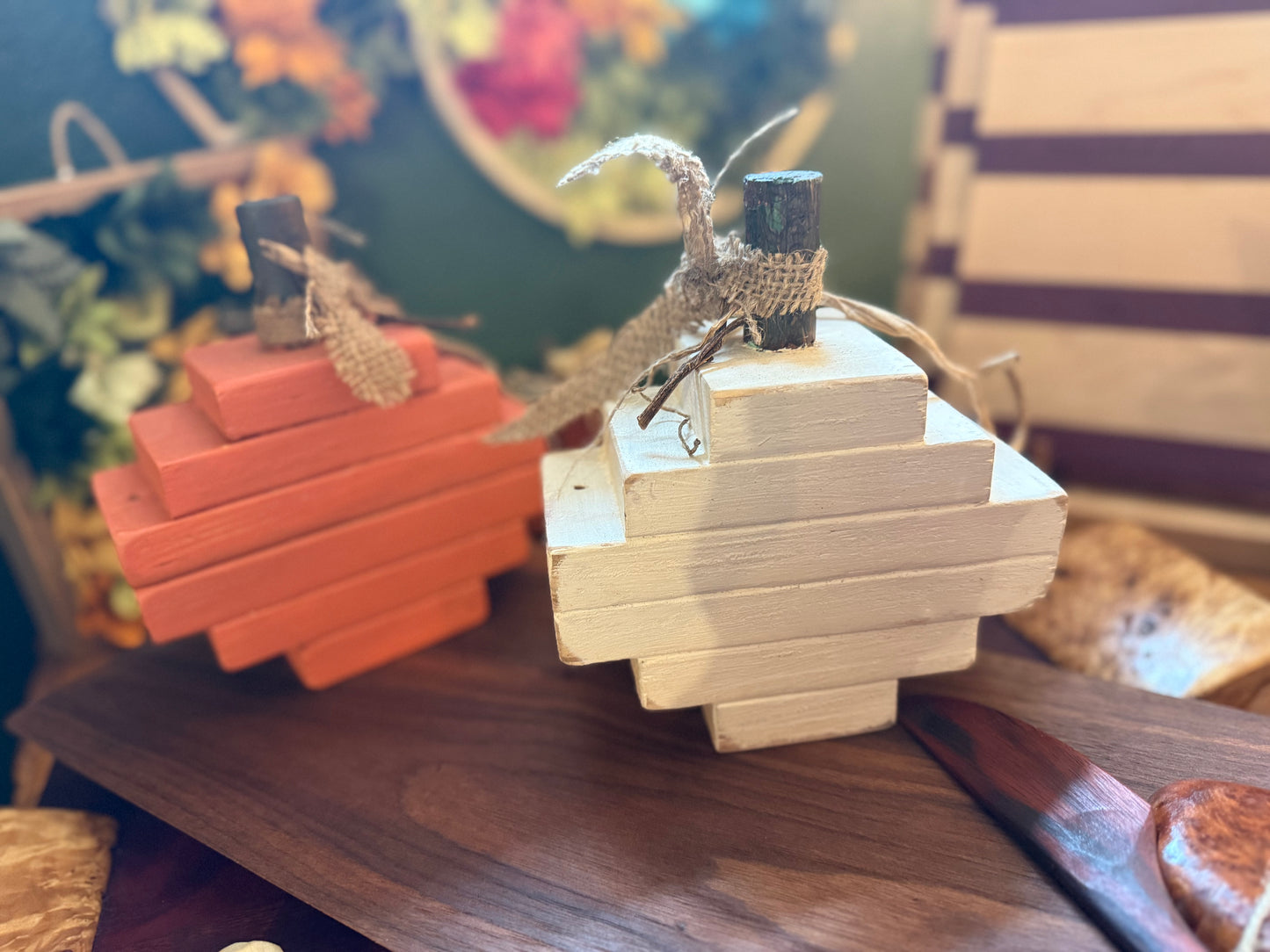 Wooden Pumpkins
