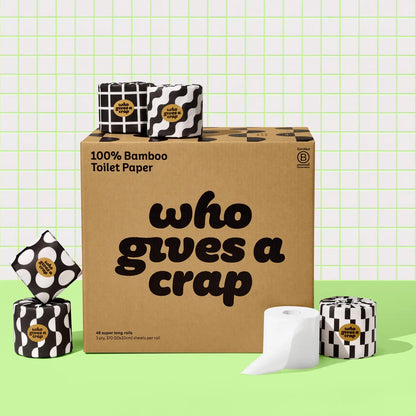 Who Gives a Crap 100% Bamboo Toilet Paper - 8 Pack