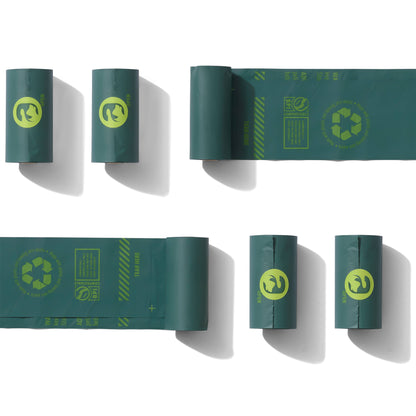 Compostable Dog Poop Bags - Single Rolls in Mixed
