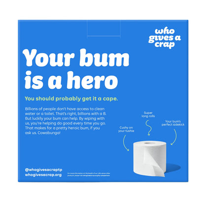 Who Gives a Crap 100% Recycled Paper Toilet Paper - 8 Pack