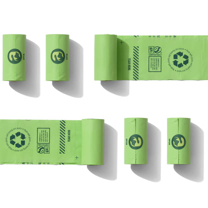 Compostable Dog Poop Bags - Single Rolls in Mixed