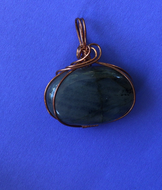 Laborite Wire Wrapped Pendant