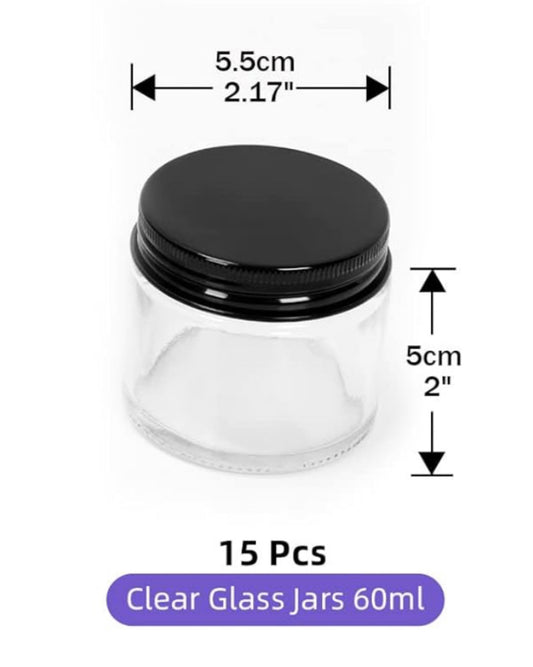 Jar with Black Lid #23