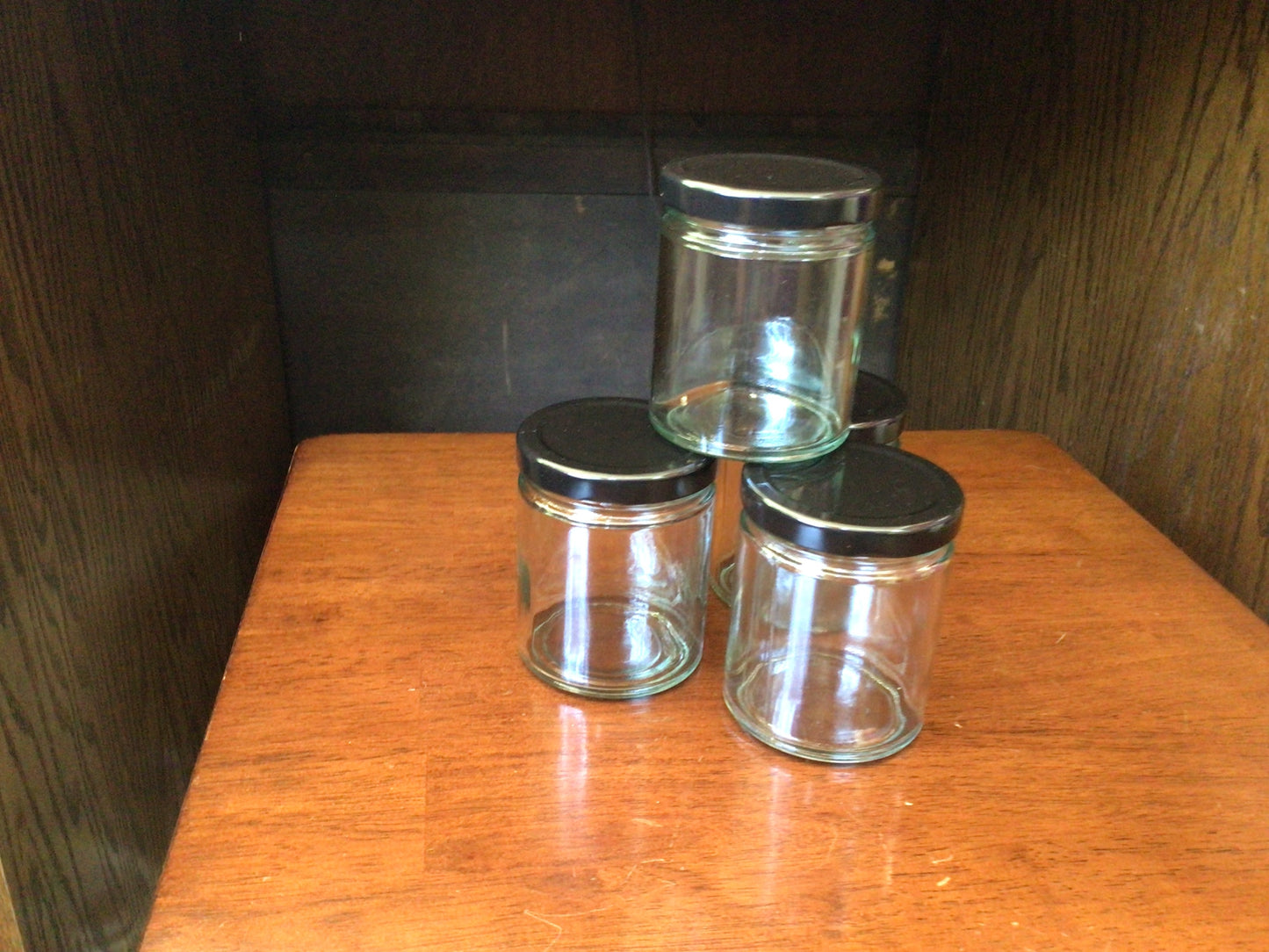 Jar with Black Lid (O-6)