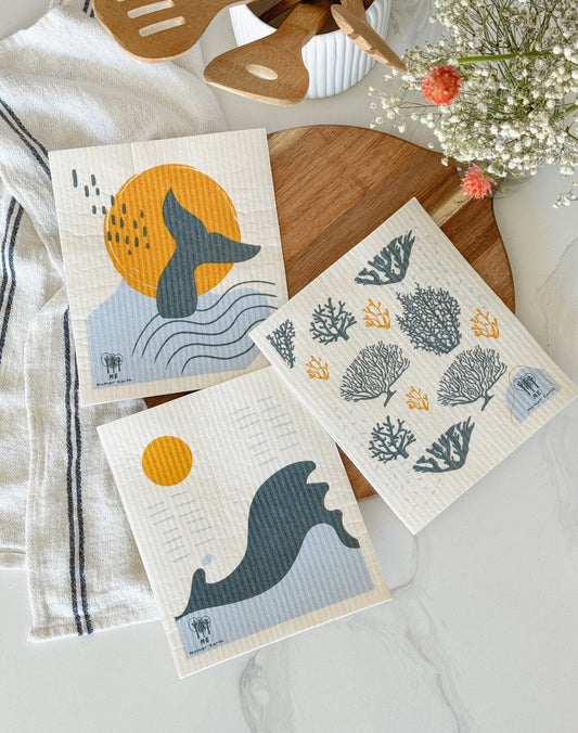 Swedish Dishcloths - Ocean Themed