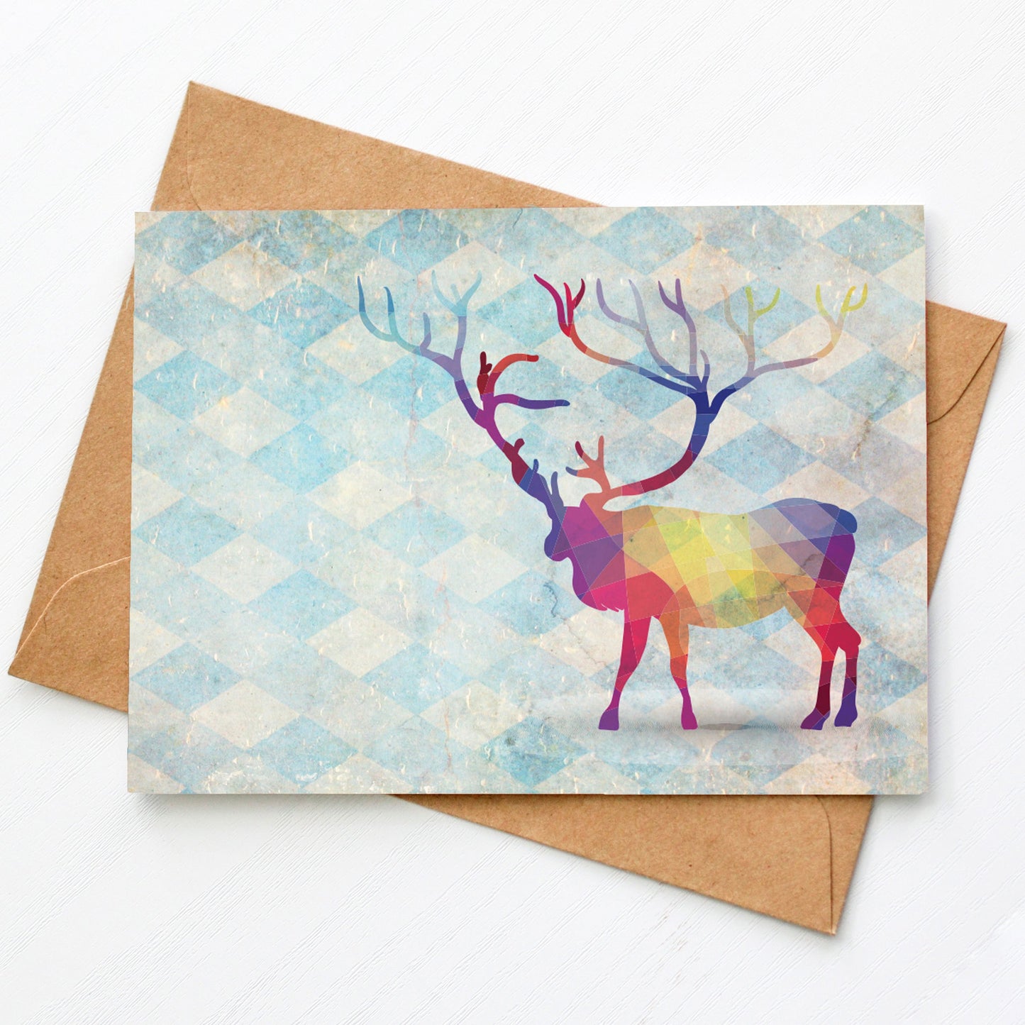 Card - Harlequin - Stag