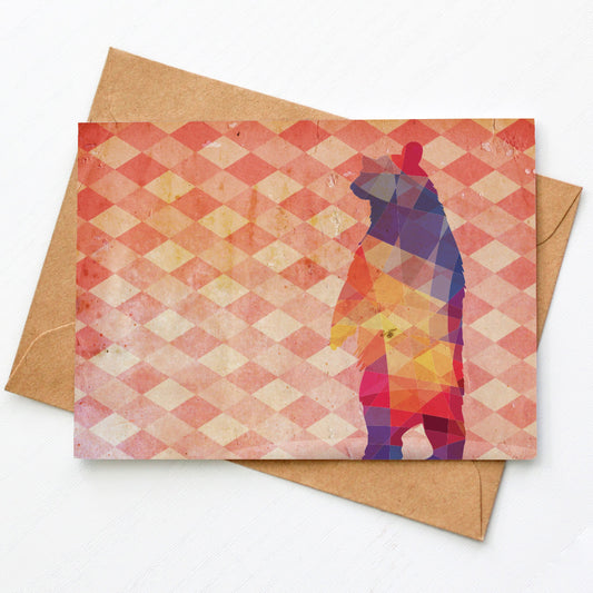 Card - Harlequin - Bear