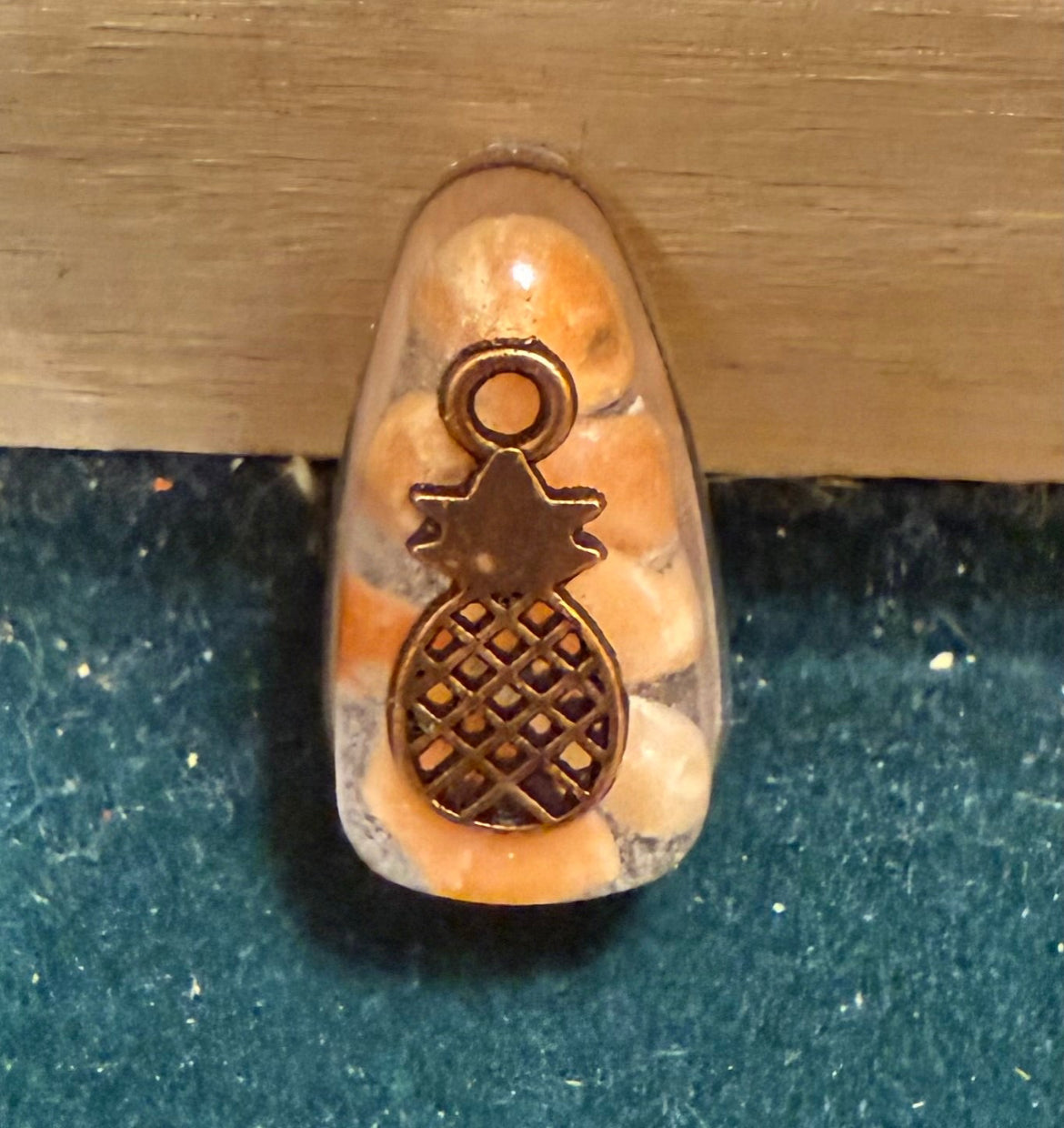 Resin Pineapple 1/2” Treasure Charm