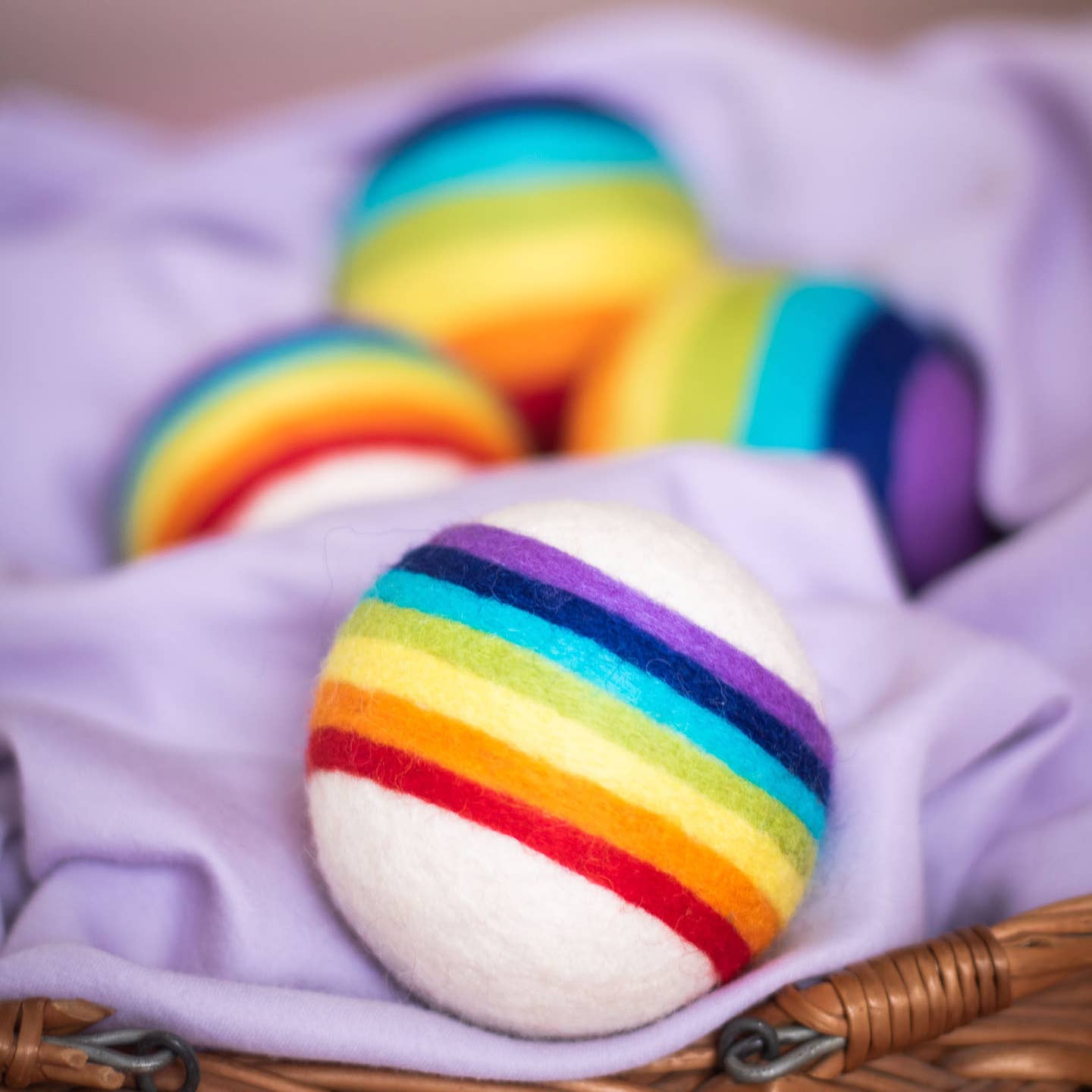 Dryer Balls - Rainbow Eco Wool