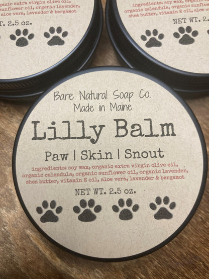 Dog Balm for Paw, Skin, Snout - Lilly Balm - Organic