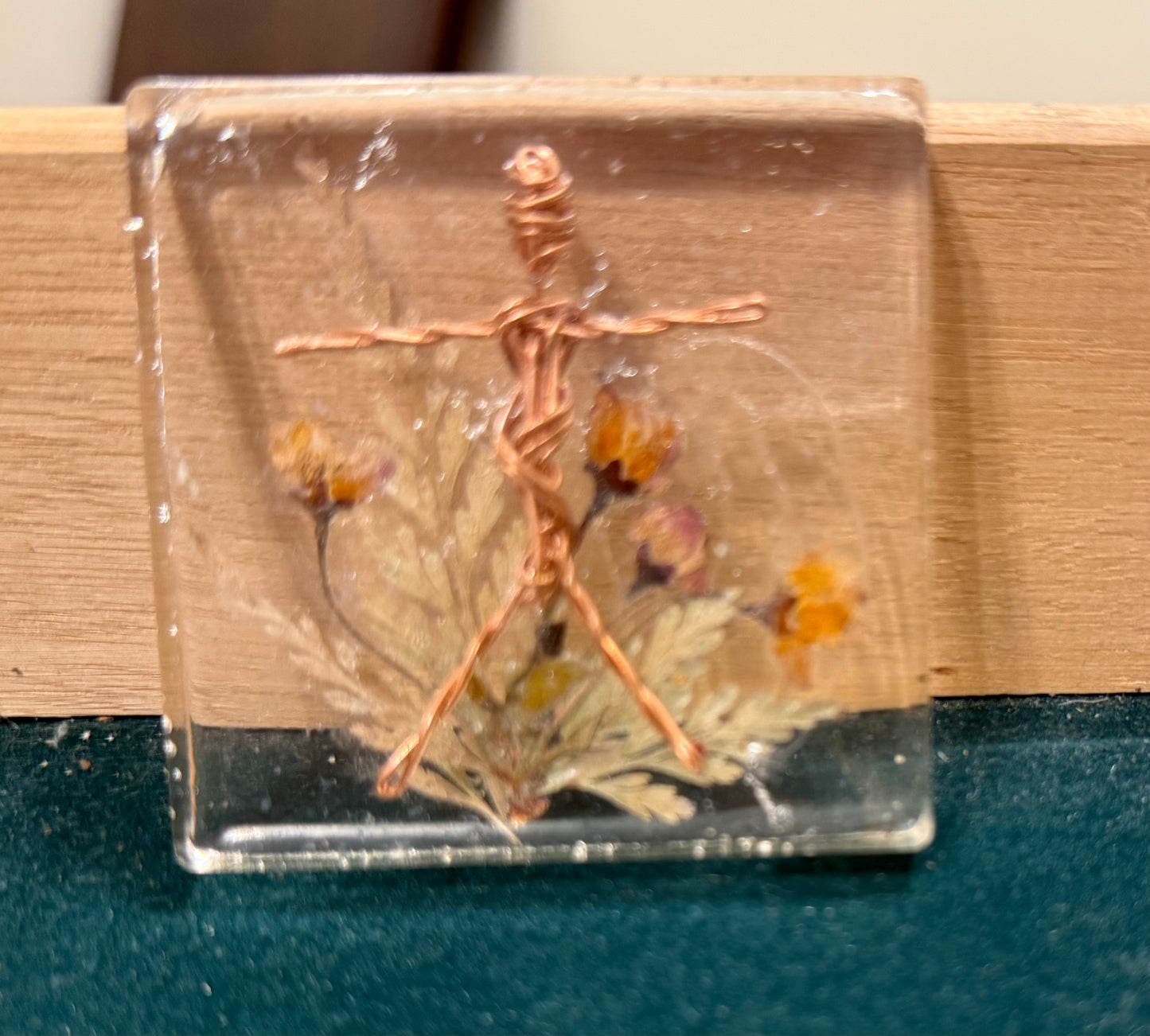 Resin Copper Man 2” Square Treasure