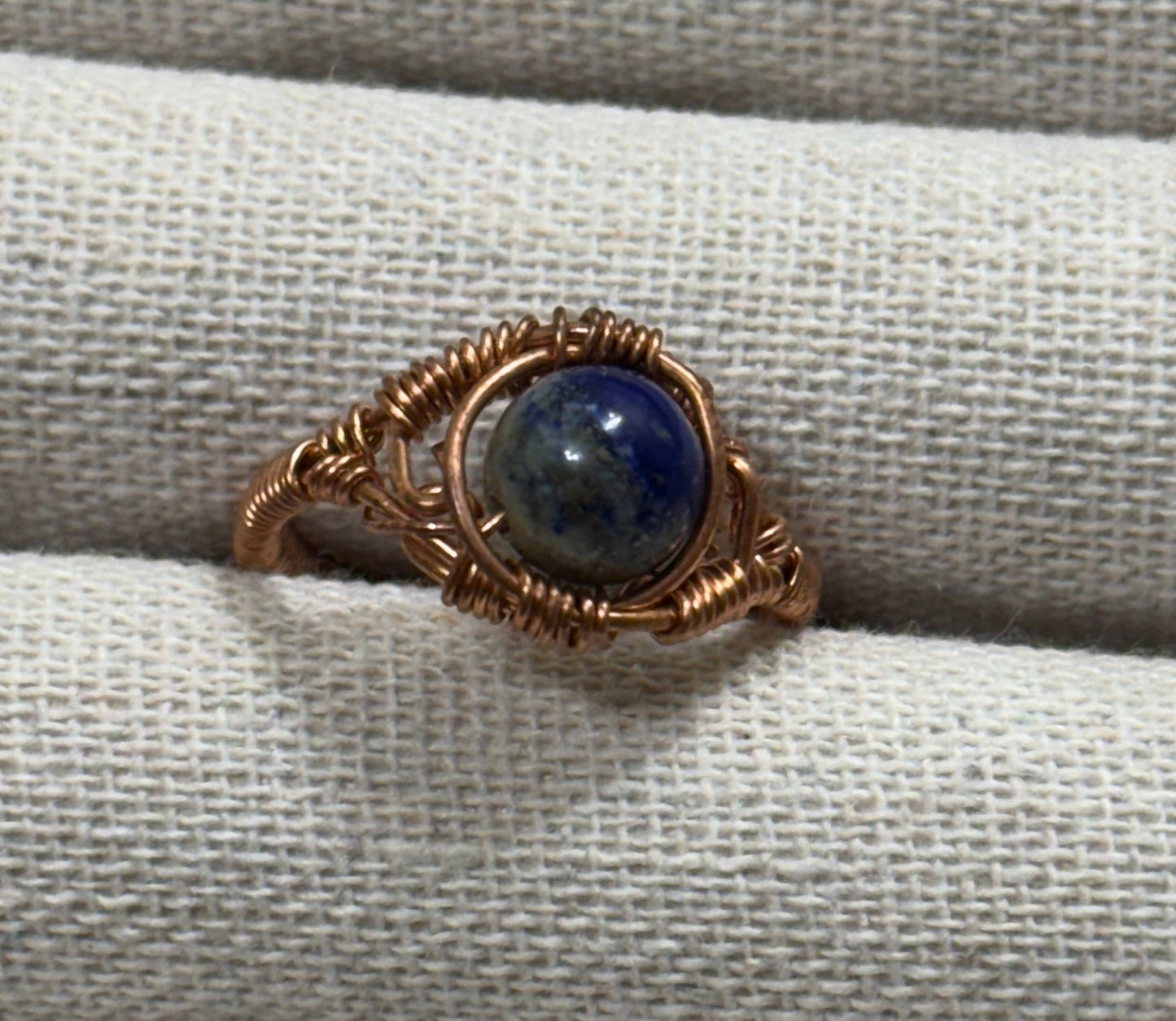 Ring - Round Blue Stone