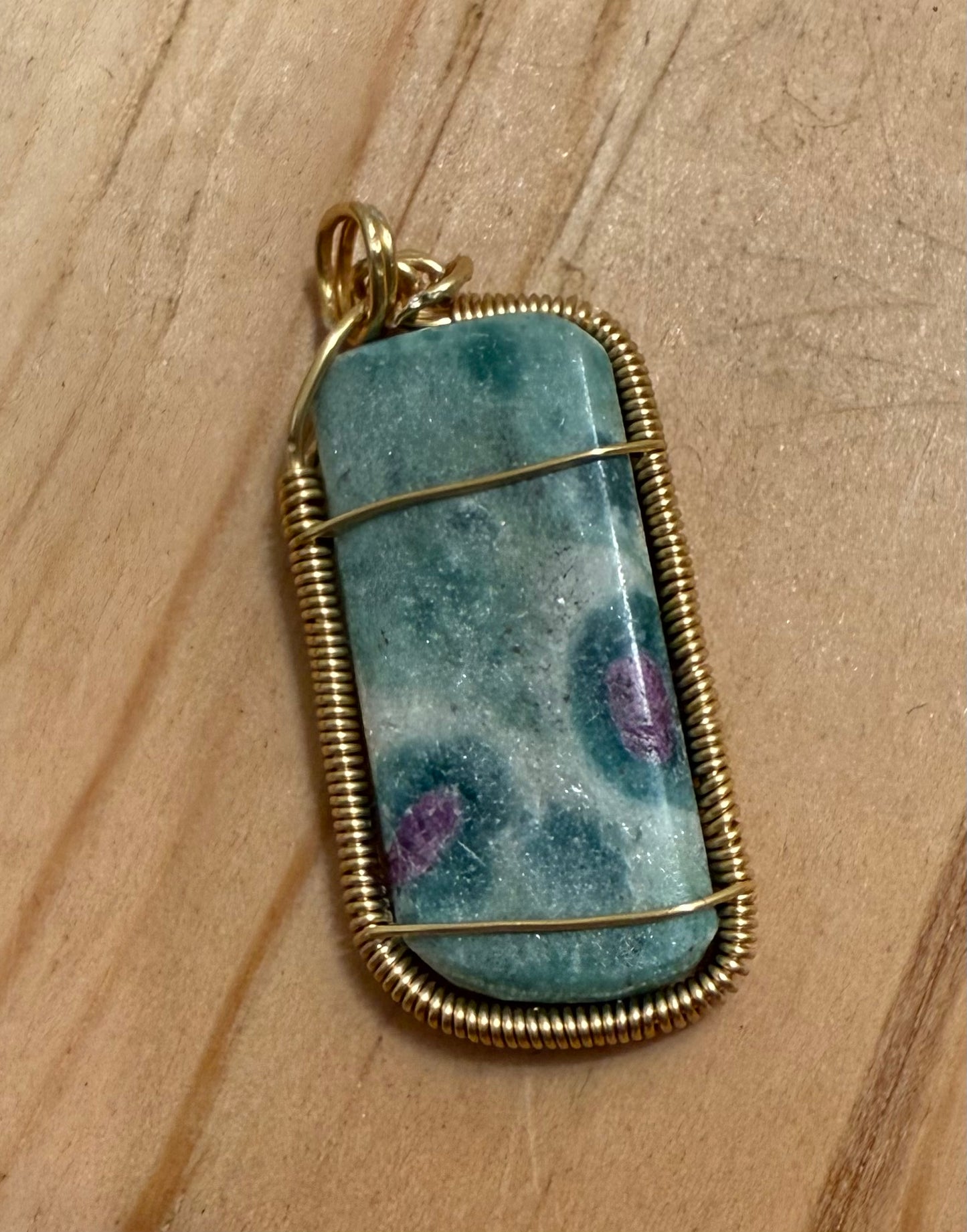 Pendant - Ruby Zoisite