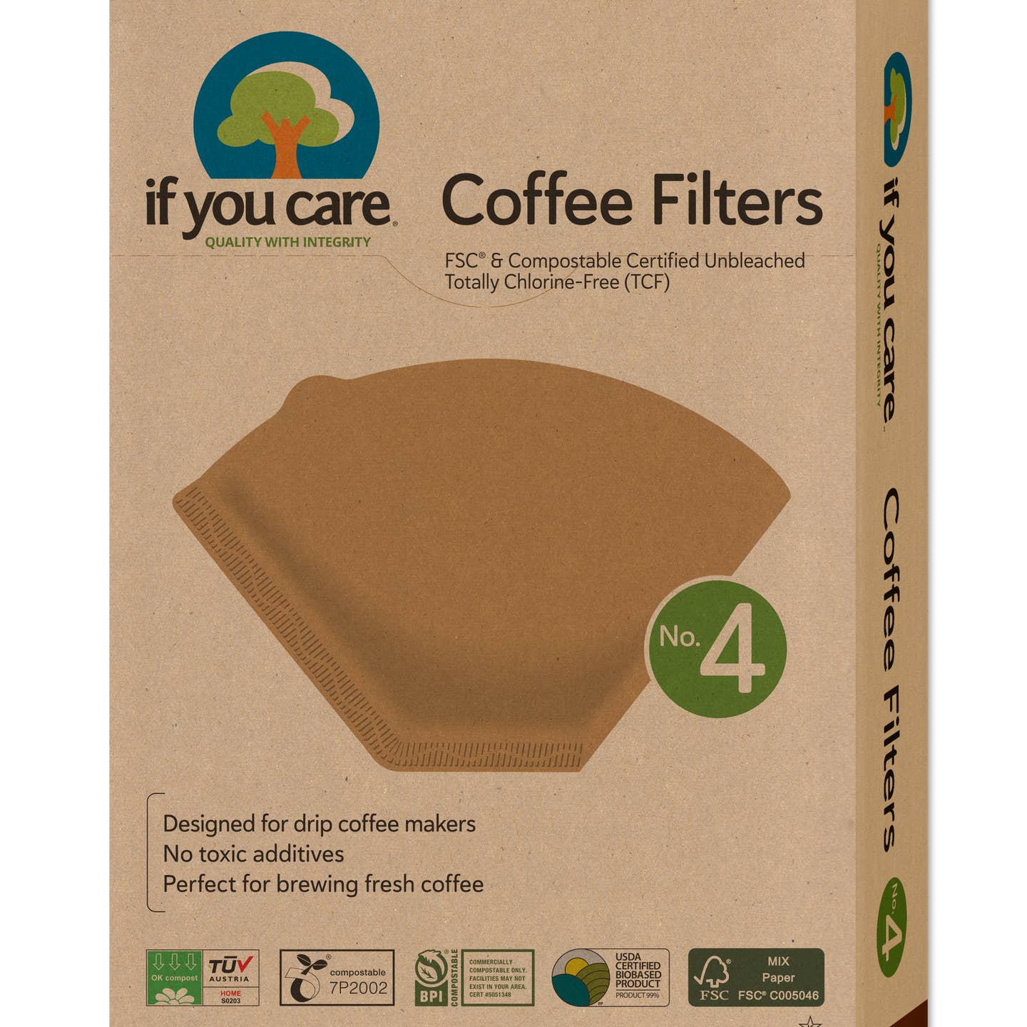 FSC Certified No. 4 Coffee Filters