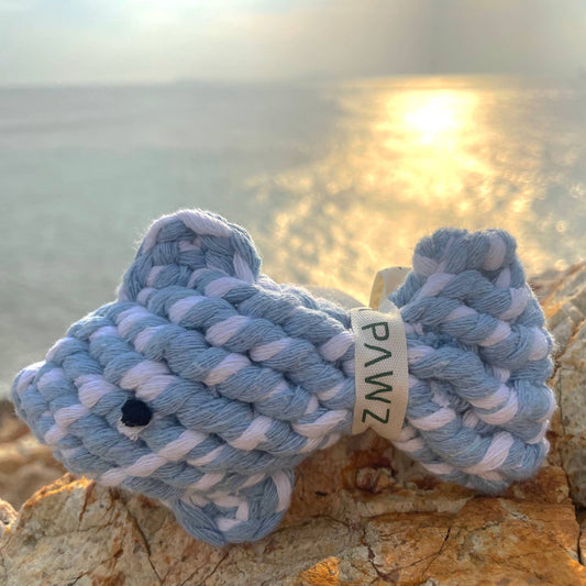 Ocean Pal Rope Toy - April the Fish Handmade Dog Toy