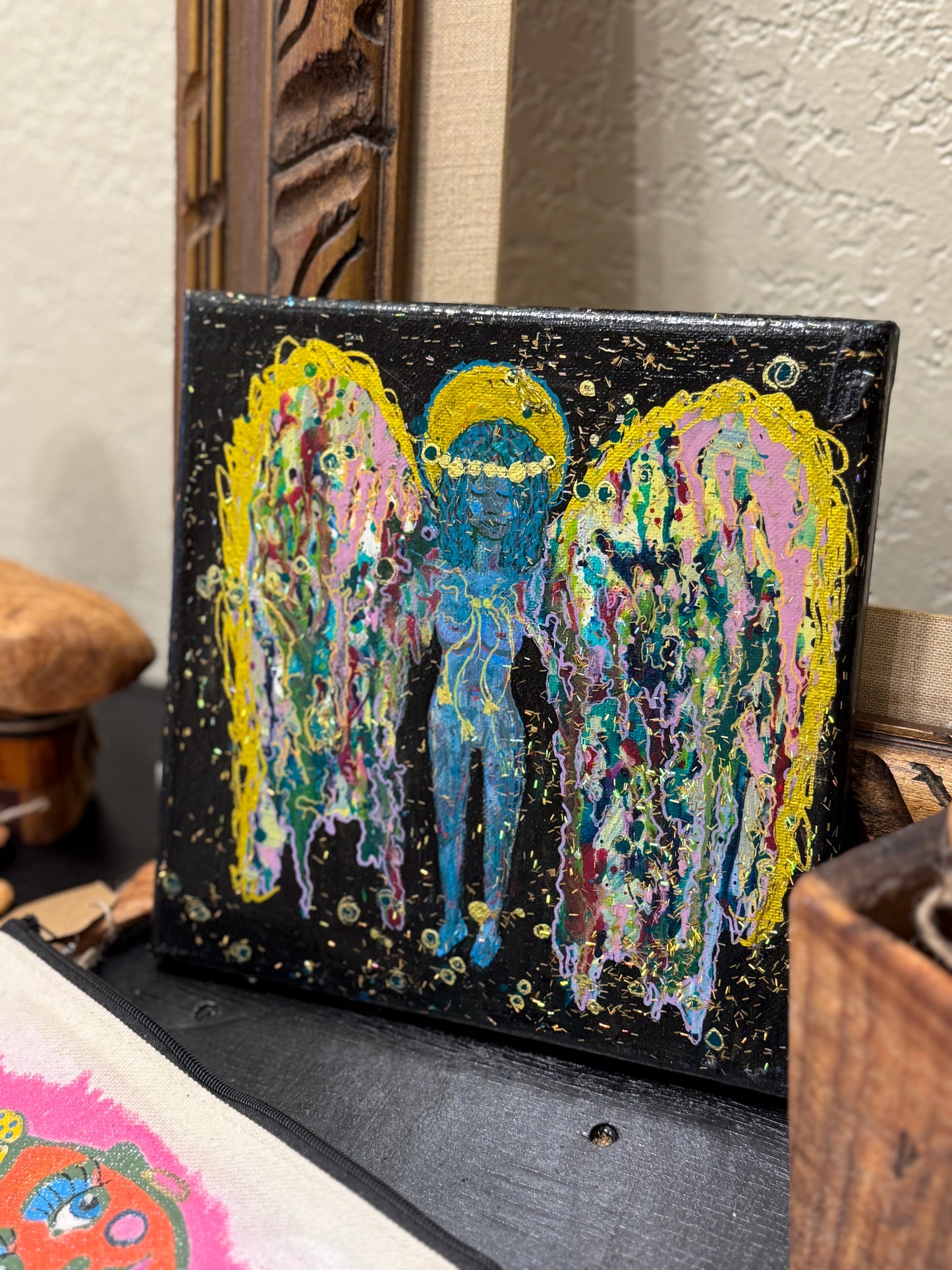 Painting - Stain Glass Angel