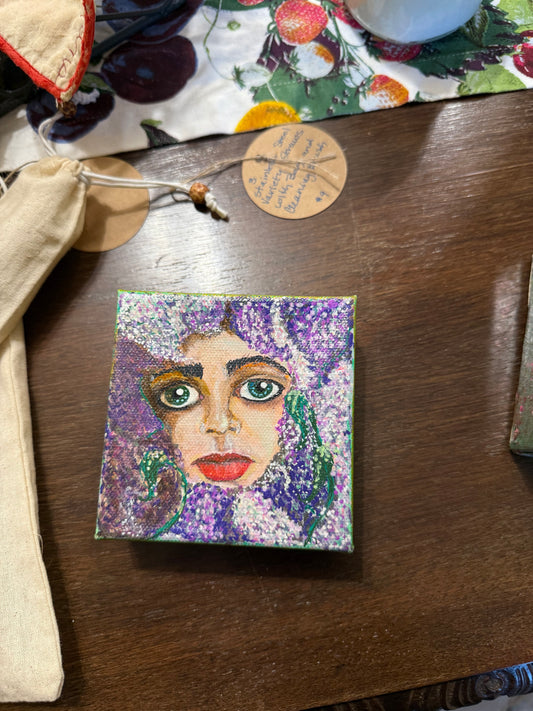 Painting -  Lilac Lady (small square)