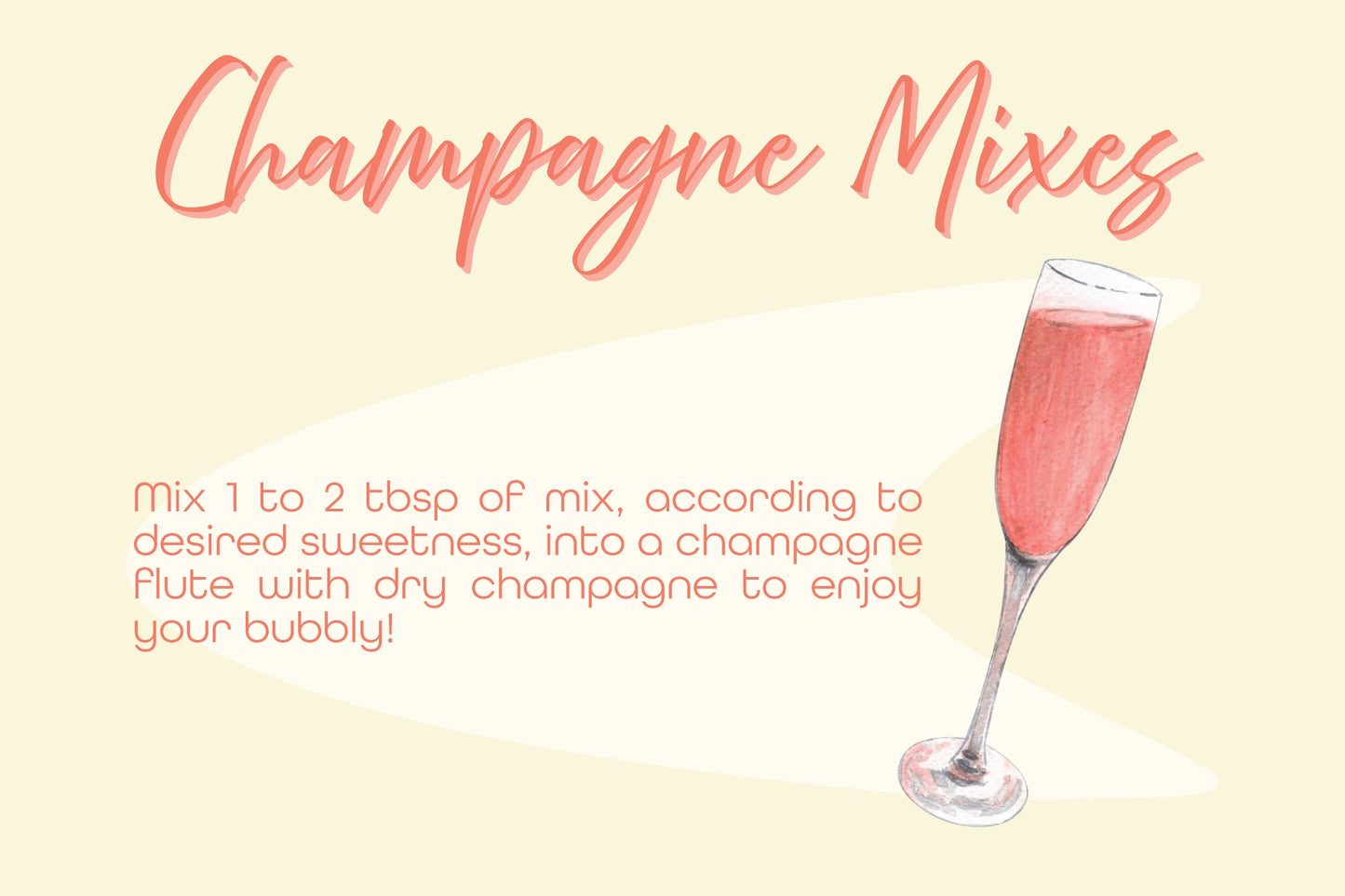 Champagne Mix - Strawberries & Cream Shot