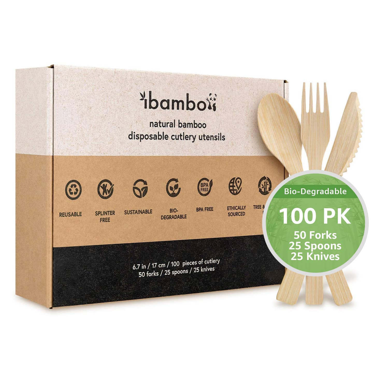 Bamboo Cutlery - Disposable & Reusable