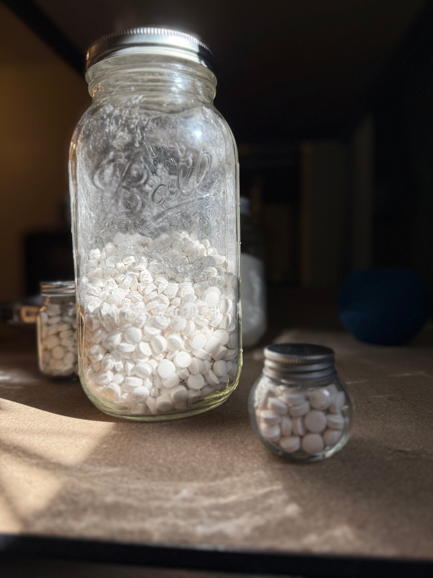 Toothpaste Tablets in Round Jar