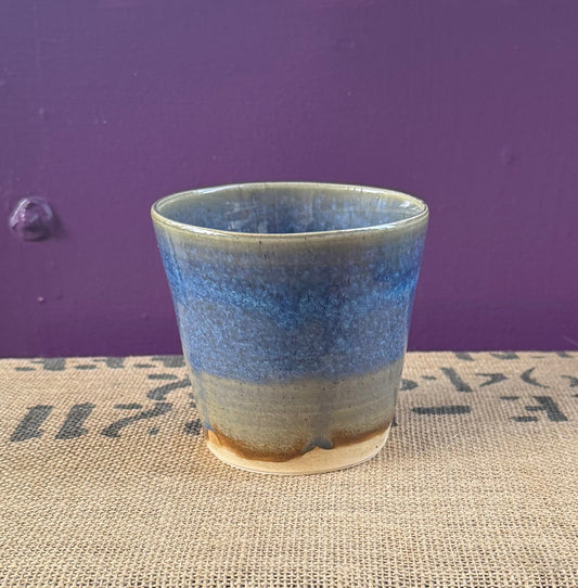 Ceramic - Planter (Blue and Grey)