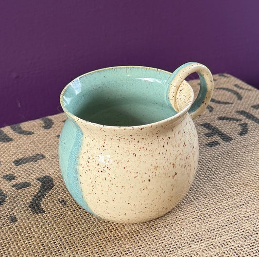 Ceramic - Mug (Green and Beige)