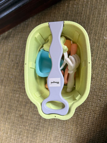 Beach Set with Wagon with Molds and Tools to Dig (8 pieces)