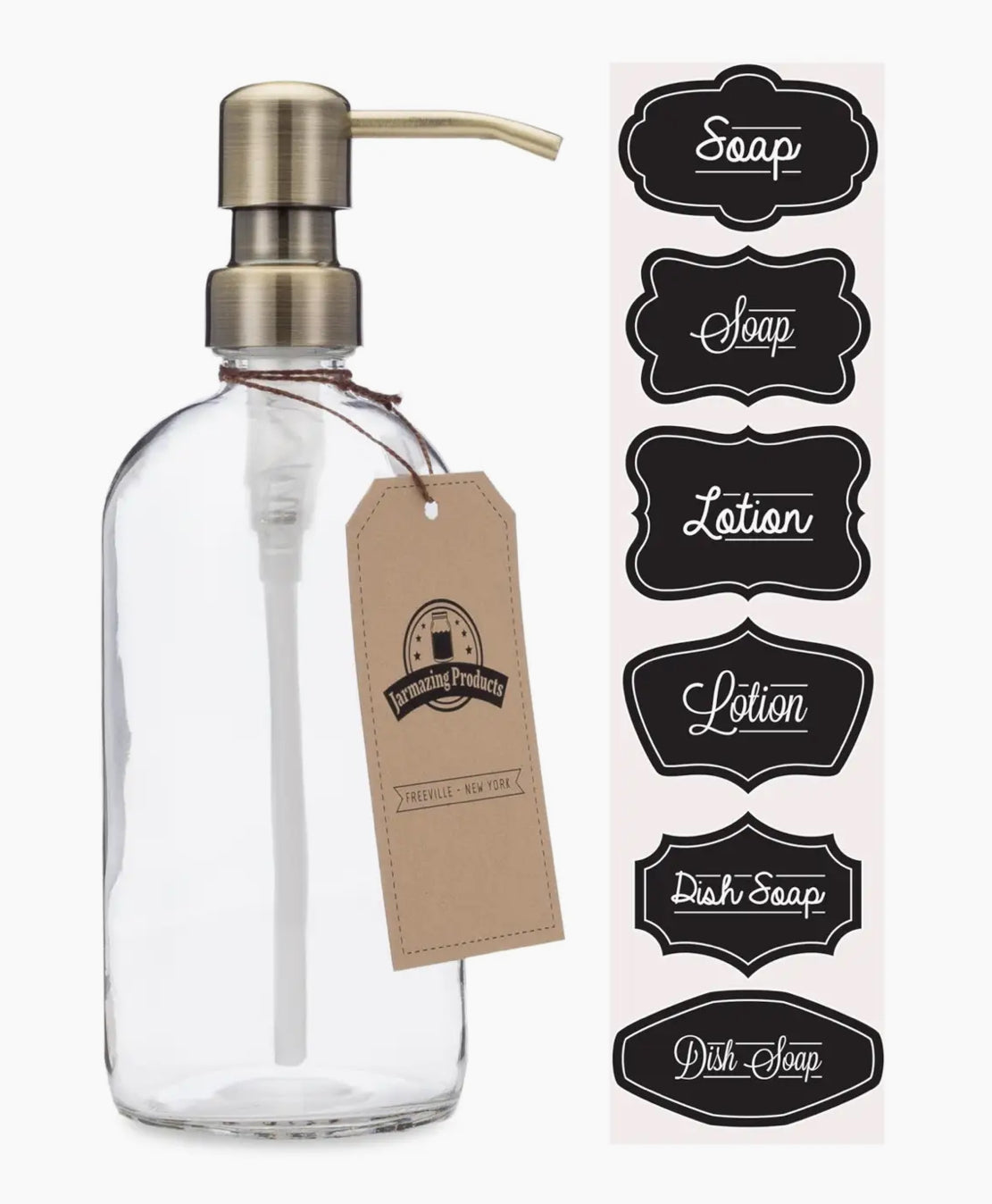 Glass Jar with Metal Pump - Jarmazing