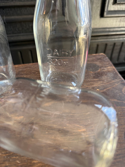 Drinking Bottles with Hole for Straw “Dairy” 320ml Design