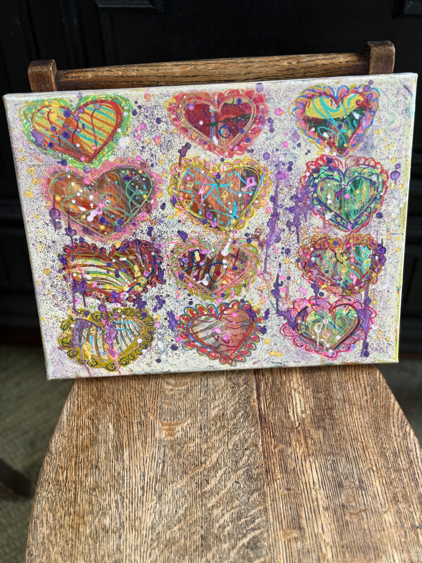 Angels and Love Paintings 14”X11” Patricia Campbell.