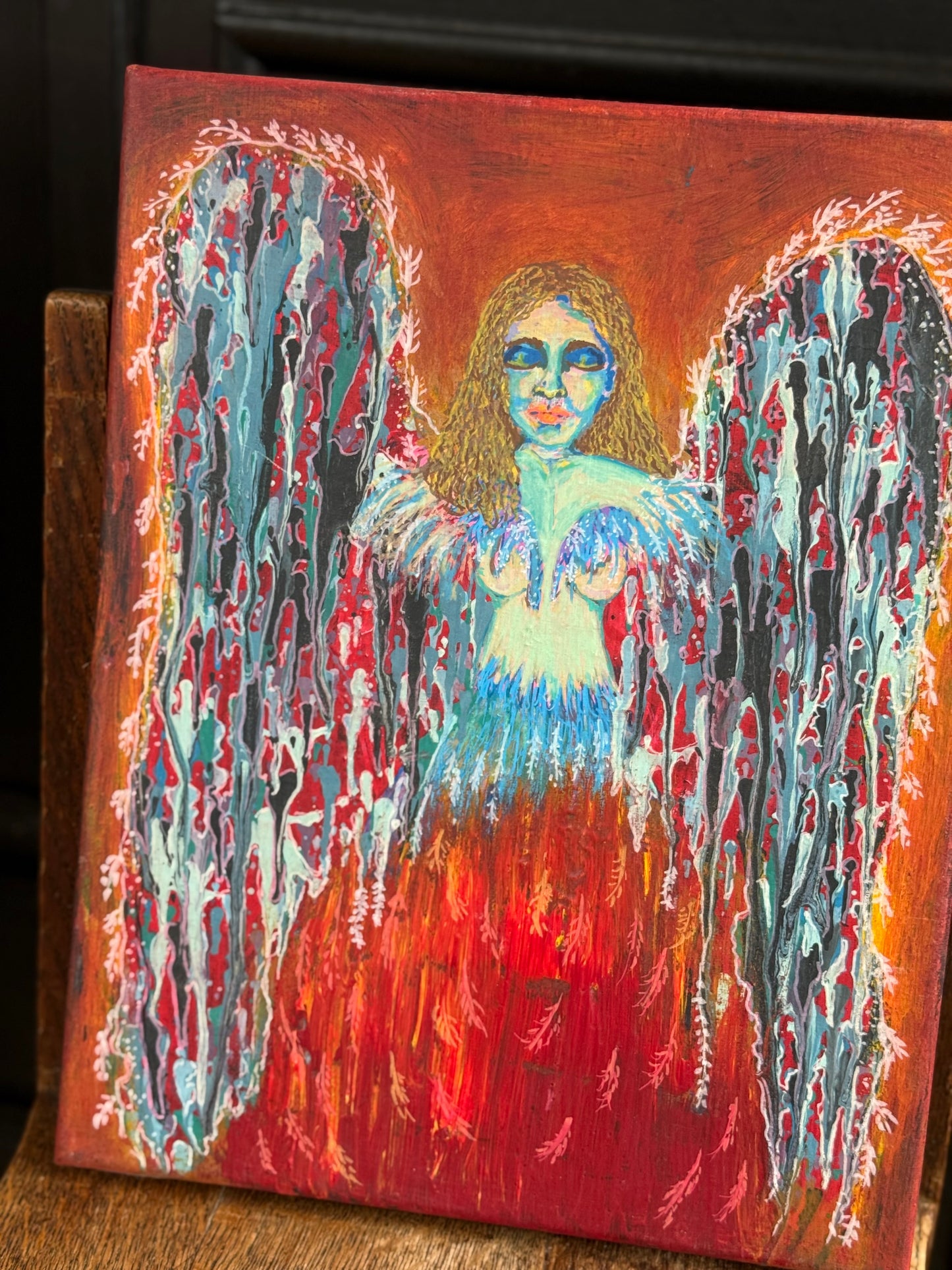 Angels and Love Paintings 14”X11” Patricia Campbell.